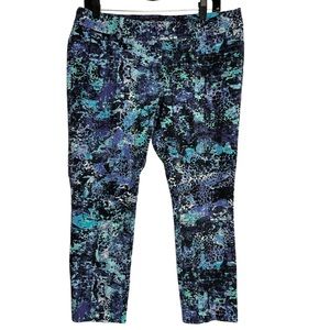Mossimo Stretch Extensible Crop all over print Pants Size 12